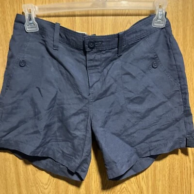 Pantalones cortos clásicos de mezcla de lino Calvin Klein para mujer nuevos con etiquetas | Material muy delgado talla 6 Foto 1 de 4