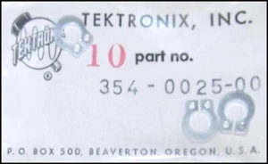 Tektronix 10 Stück 354-0025-00 Sicherheitssicherungsring Neu aus altem Lagerbestand versiegelt - Bild 1 von 1