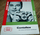 Zeiss Ikon  Contaflex Super  Kamera Prospekt/Broschüre