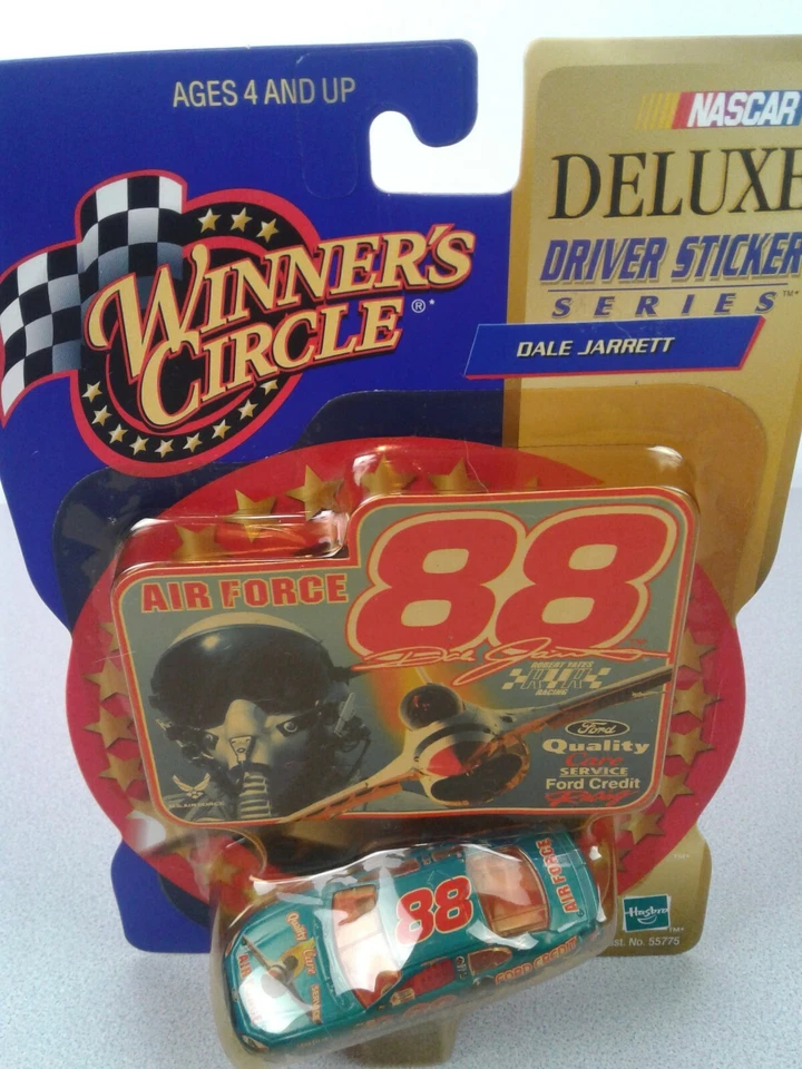 Dale Jarrett 88 Air Force Deluxe Driver Sticker Series Winners Circle 1 64