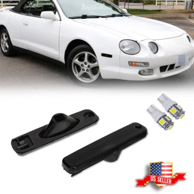 JDM Style Smoked White LED Front Side Marker Lights For 1994-1999 Toyota Celica - Image 1 of 4