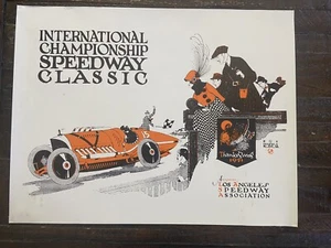 International Championship Speedway Classic Retro Auto Racing Poster 22”x 17” - Picture 1 of 5