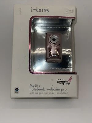 My Life Notebook Webcam Pro 5.0 Megapixel iHome NEW  sealed box Susan Komen  - Image 1 of 4