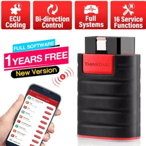2024 THINKDIAG OBD2 Escáner Coche Herramienta de Diagnóstico Software Completo Gratuito Bidireccional - Imagen 1 de 16