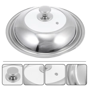 coperchio multi pentola girarrosto formaggio padella con coperchio cupola fusione griglia acciaio inox - Foto 1 di 12