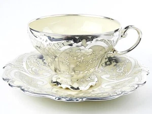 Rosenthal Silver Overlay Cup Saucer - Picture 1 of 13