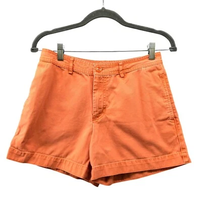 Винтажные женские шорты Gap Y2K ретро покроя размер 4 оранжевые средняя посадка хлопок - Изображение 1 из 4