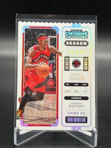 Pascal Siakam 2022-23 Contenders Playoff Ticket Jersey Number /43 Die Cut