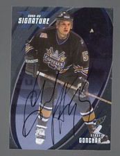 Sergei Gonchar 2002 Be a Player Signature Series #027 Washington capitals Auto