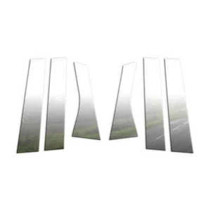 6pc Stainless Steel Pillar Post Covers for 2013-2019 Ford Escape - Picture 1 of 4