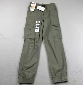 Wrangler Gamer Pants Youth 14 Slim Green Elastic Waist Cargo Jogger NWT - Picture 1 of 8