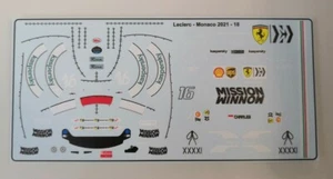 Ferrari SF21 Charles Leclerc Monaco GP 2021 " Special Figure Decals " 1/18 - Bild 1 von 3
