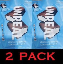 2 Packs Unreal Dark Chocolate Coconut Mini Bars 15.34 oz Each Pack