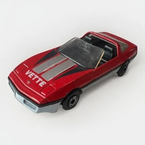 Corvette Matchbox Superfast Vintage 1984 carrocería roja negro Int Diecast Car - Imagen 1 de 6
