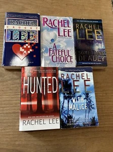 Rachel Lee, Lot Of 5 x Books, With Malice, Hunted, Caught (PB) CGBL84 - Picture 1 of 8