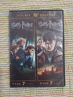 Harry Potter and the Deathly Hallows PART 1 & 2 DOUBLE FEATURE (DVD, 2012)  - Image 1 of 4