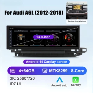 Für Audi A6 A7 RMC (6.5" Screen) 15" Touchscreen Android GPS Navigation CarPlay - Bild 1 von 20