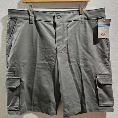 Pantalones Cortos de Carga Dickies Calce Relajado Gris Elastizado Para Mujer Talla 16 11" Entrepierna Foto 1 de 4