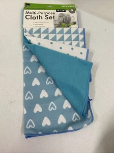 Lot Of 2 Handy Helpers 4 Pack Multi-Purpose Microfiber Cloths Size 15”X18” NEW - Picture 1 of 8