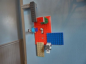 Lego Lichtschalter Abdeckung - 3D gedruckte Lichtschalter Abdeckung - Connect Legos! - Bild 1 von 4