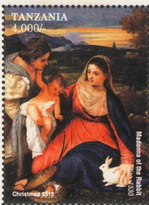 Tanzania - Madonna of the Rabbit, Titian, 1530 - Picture 1 of 1