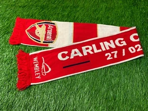 ARSENAL LONDON CARLING CUP FINAL 2011 RARE FOOTBALL FAN SCARF OFFICIAL PRODUCT - Picture 1 of 3