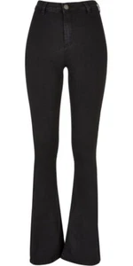 Urban Classics Damen Jeans Ladies Super Stretch Bootcut Denim Pants - Picture 1 of 72