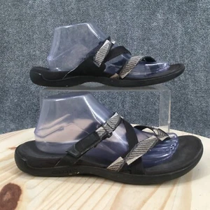 Merrell Sandals Womens 10 District Mendi Thong Black Toe-Post Comfort Open Toe - Picture 1 of 16