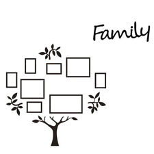3D Family Tree Wall Sticker with Photo Frames - 87x89cm