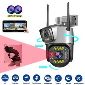 V380 pro Dual Lens Bullet PTZ Camera Wifi Wireless Camera Full Night Vision Cam - Bild 1 von 29