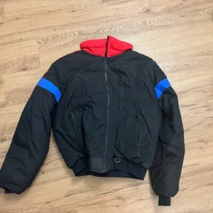 VTG RETRO Downhill Racer Downfill Snowboard ski Black jacket Size XL - Picture 1 of 4