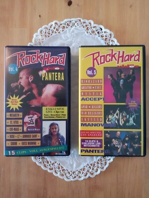 ROCK HARD Video🤘Vol. 4❗ + Vol. 5❗Sammlung Set VHS Kult Kassetten 1992 + 1993🤘 - Bild 1 von 4
