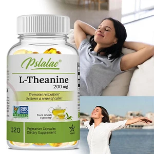 L-Teanina 200mg-Relajación, Pérdida de Peso, Reduce el Estrés, Mejora el Enfoque y el Sueño - Imagen 1 de 14