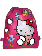 Lace up Bag Backpack for Children Party Gift Hello Kitty