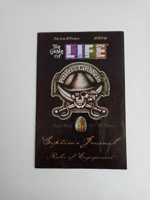 The Game of Life Pirates of The Caribbean Tin Replacement part Instructions - Image 1 of 2