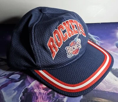 Vintage 90s Drew Pearson Houston Rockets NBA Basketball Snapback Hat Cap Adjusta - Image 1 of 4