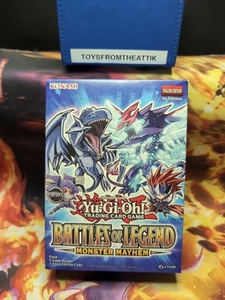 Yugoh BATLLES OF LEGEND: MONSTER MAYHEM Tuck Box (4 paquetes) nuevo sellado raro difícil de encontrar - Imagen 1 de 6
