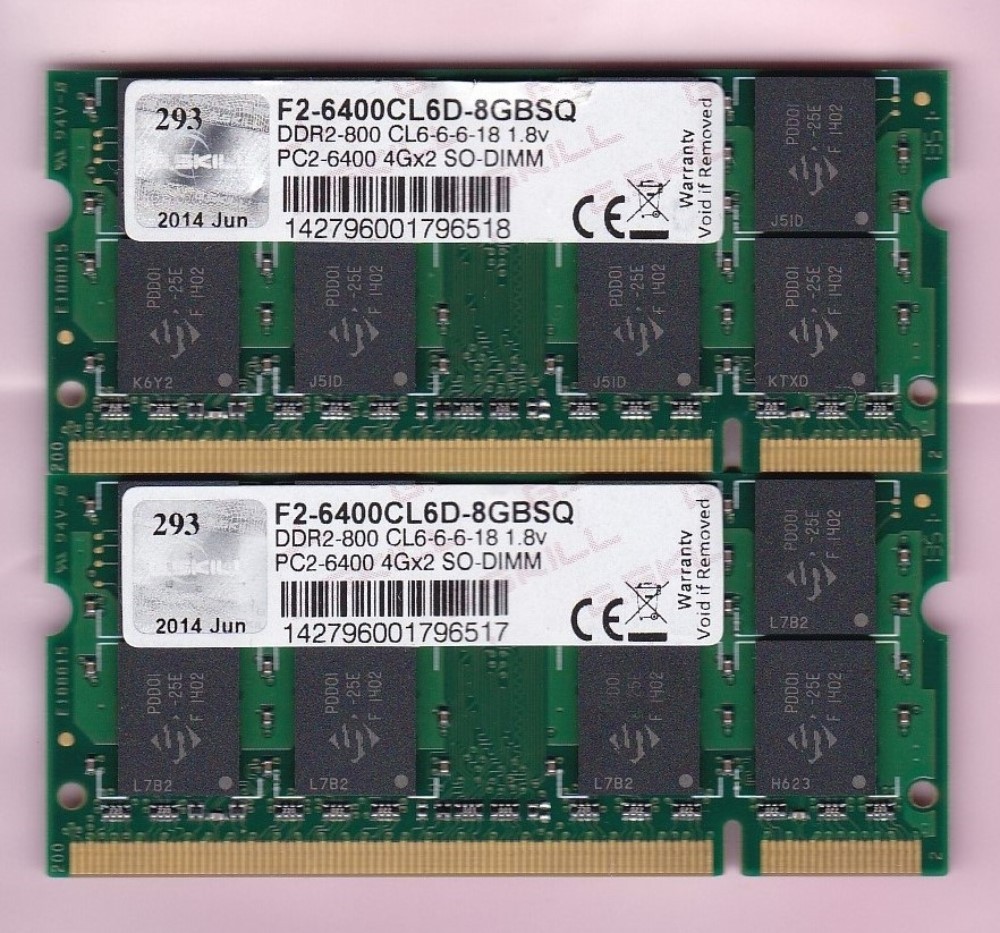 Tarjeta Grafica 12 GB DDR2 800MHz Sodimm 4GB Kit (2GBX2) PC2 6400 6400S ...