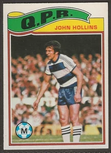 TOPPS-FOOTBALL (ORANGE BACK 1978)-#188- QPR Q.P.R - JOHN HOLLINS - Picture 1 of 2