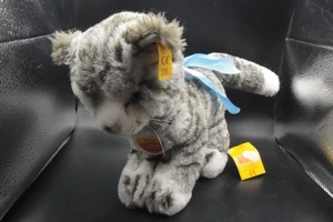 Seltene German Made Steiff Standkätzchen Katze grau 074121 mit Knopf und orig. Etikett - Bild 1 von 10