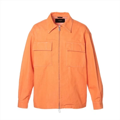 Chaqueta Denim Fendi 22 Años Algodón y Poliéster 50 Hombre Naranja FW1226 Foto 1 de 4