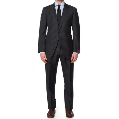 SARTORIA PARTENOPEA for VANNUCCI Gray Wool Handmade Suit EU 54 NEW US 42-44 - Image 1 of 4