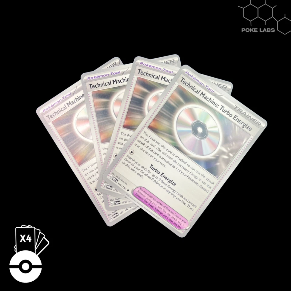 4x Technical Machine: Turbo Energize (179/182) Paradox Rift - Pokemon TCG | NM - Image 1 of 1