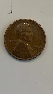 1954 D Lincoln wheat one penny coin - Image 1 of 2