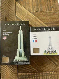Nanoblock Eifel Tower and Empire State Building Sets - Picture 1 of 1