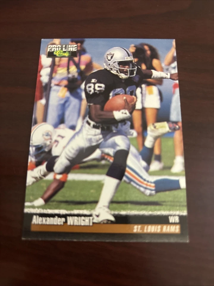 1995 Classic Pro Line - Alexander Wright #191 St. Louis Rams Auburn Tigers - Image 1 of 1