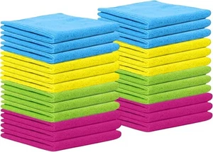 Microfiber Cleaning Cloth for Kitchen, households and 24 PACK, Multicolor - Picture 1 of 7
