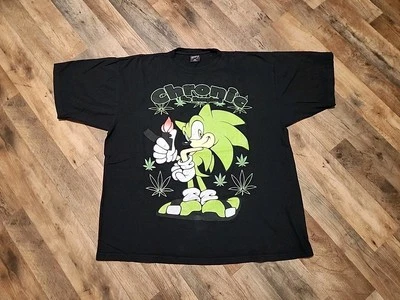 CAMISETA MANGA CORTA VINTAGE CHRONIC THE HEMPHOG NEGRA - TALLA 2XL original! Foto 1 de 4