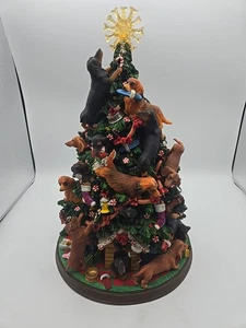 The Danbury Mint Dachshund Christmas Tree With Star And Orginal Box  - Picture 1 of 16