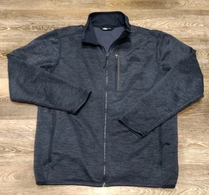 The North Face Men's Jacket Large Full Zip Gray Blue Fleece Gorpcore Hiking - Picture 1 of 9